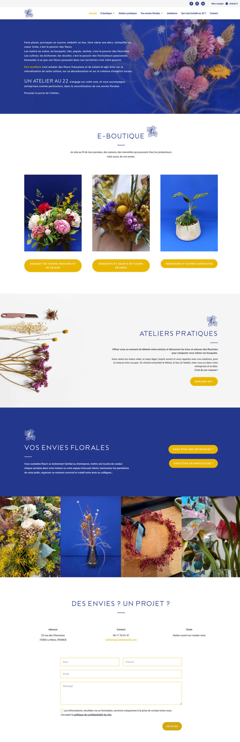Création site web e-commerce. Graphiste Freelance Sarthe Orne